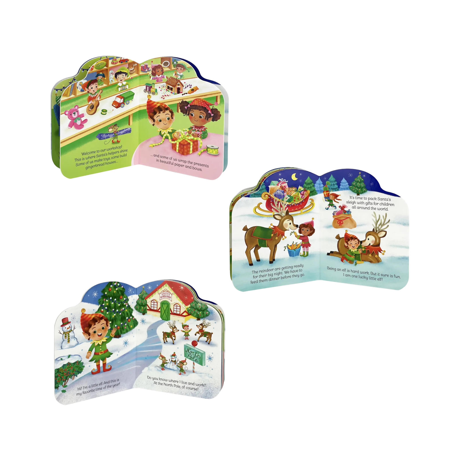 A Little Elf-Shaped Christmas Board Book