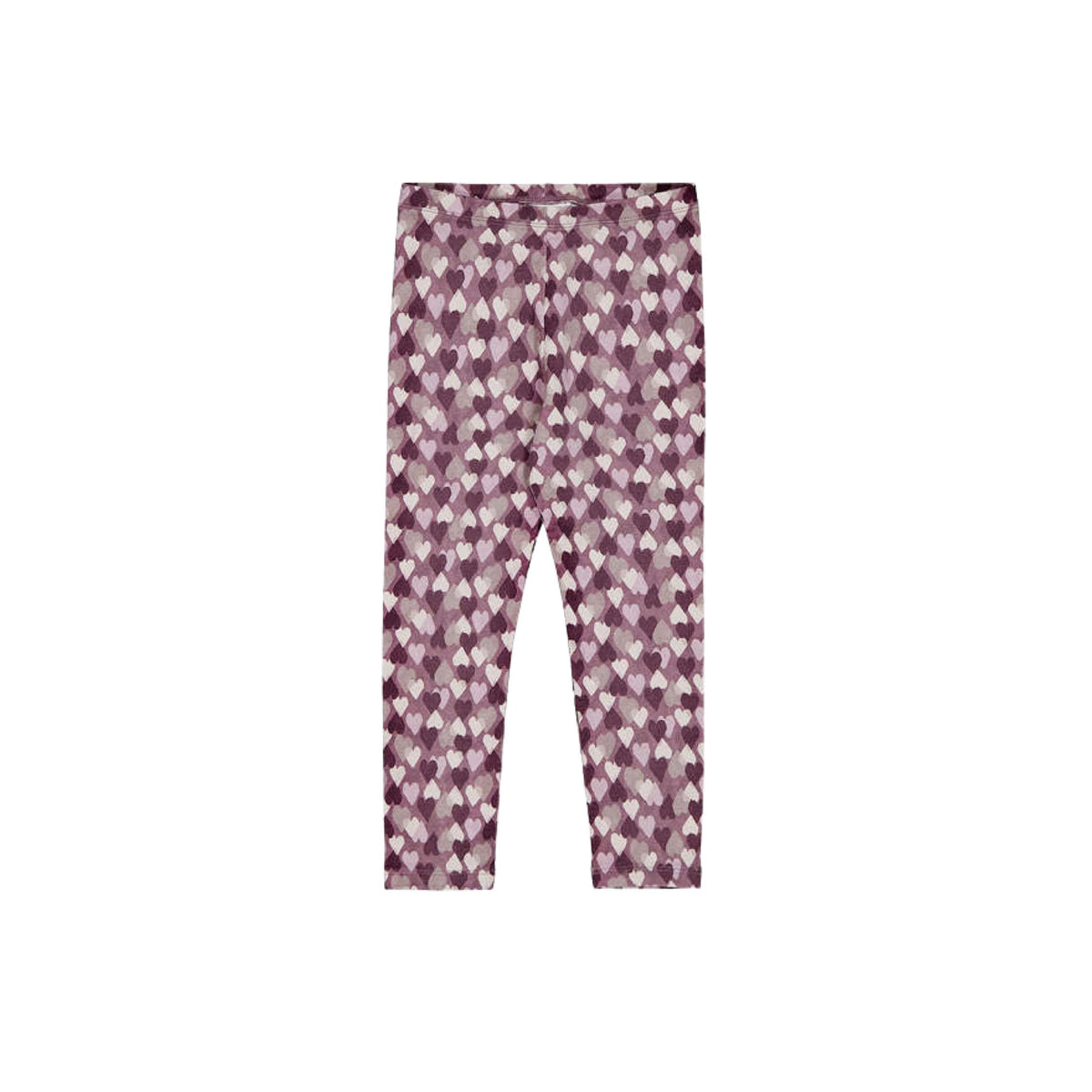 Violet Hearts Print Leggings