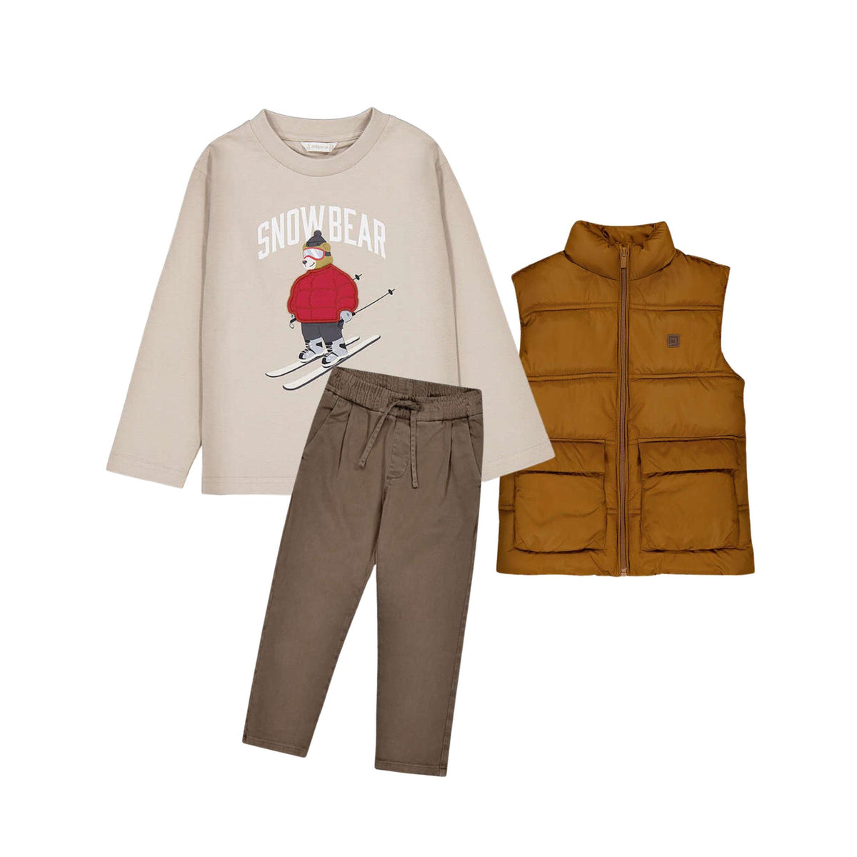 Rust Orange Boys’ Puffer Vest