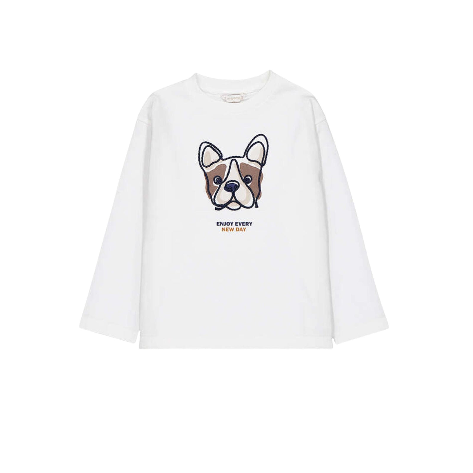 Frenchie Ivory Long Sleeve T-Shirt