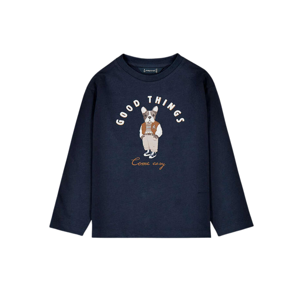 Frenchie Graphic Long Sleeve T-Shirt
