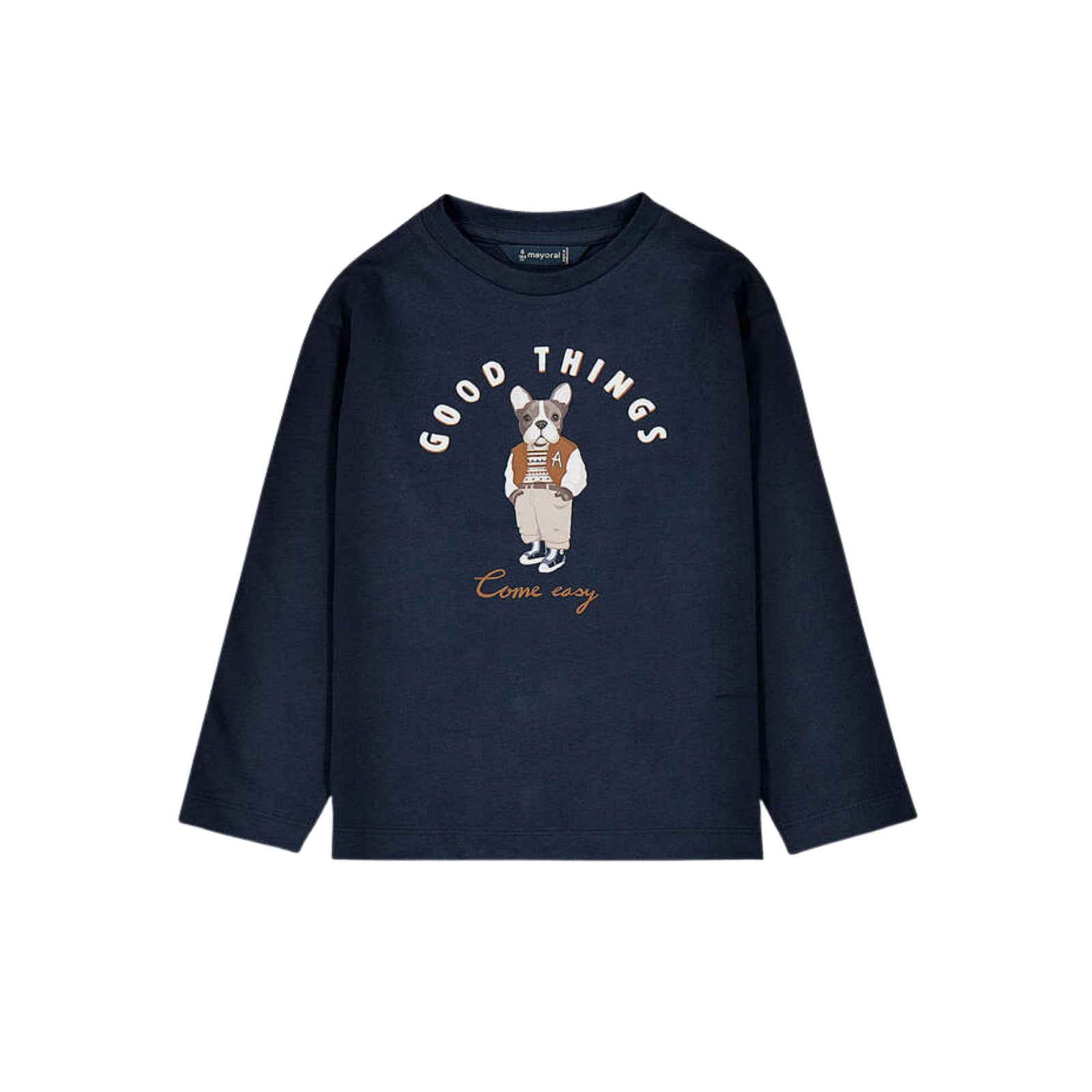Frenchie Graphic Long Sleeve T-Shirt