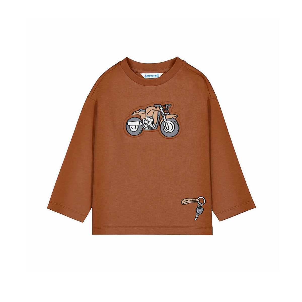 Motorcycle Graphic Long Sleeve T-Shirt
