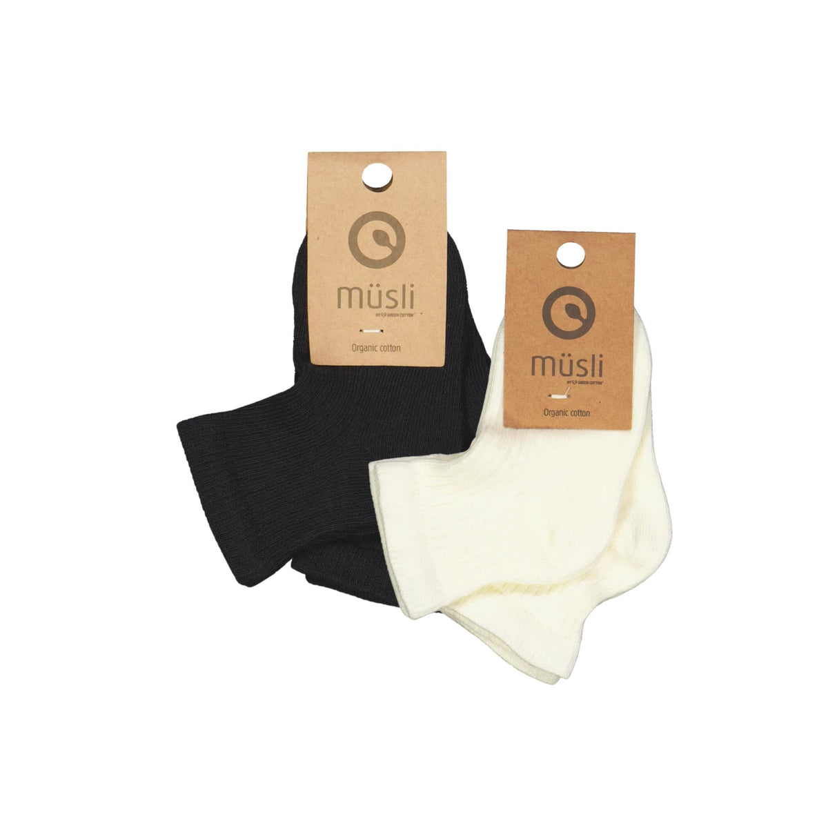 Basic Ribbed Socks - 2 Pack