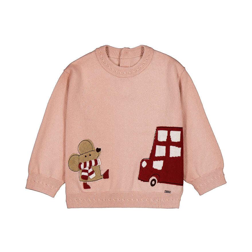 Mouse Whimsy Jacquard Sweater