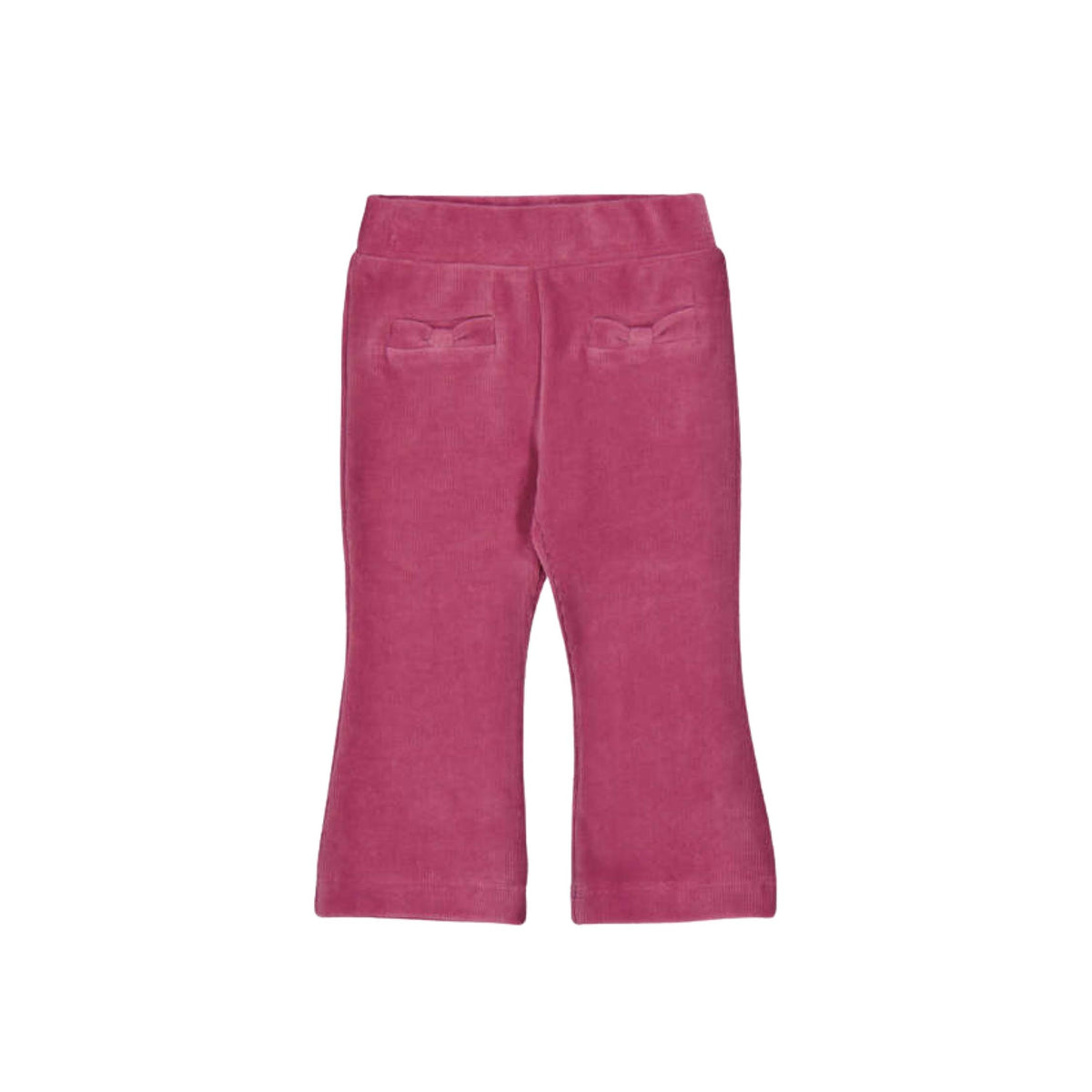 Petal Pink Basic Cord Knit Trousers