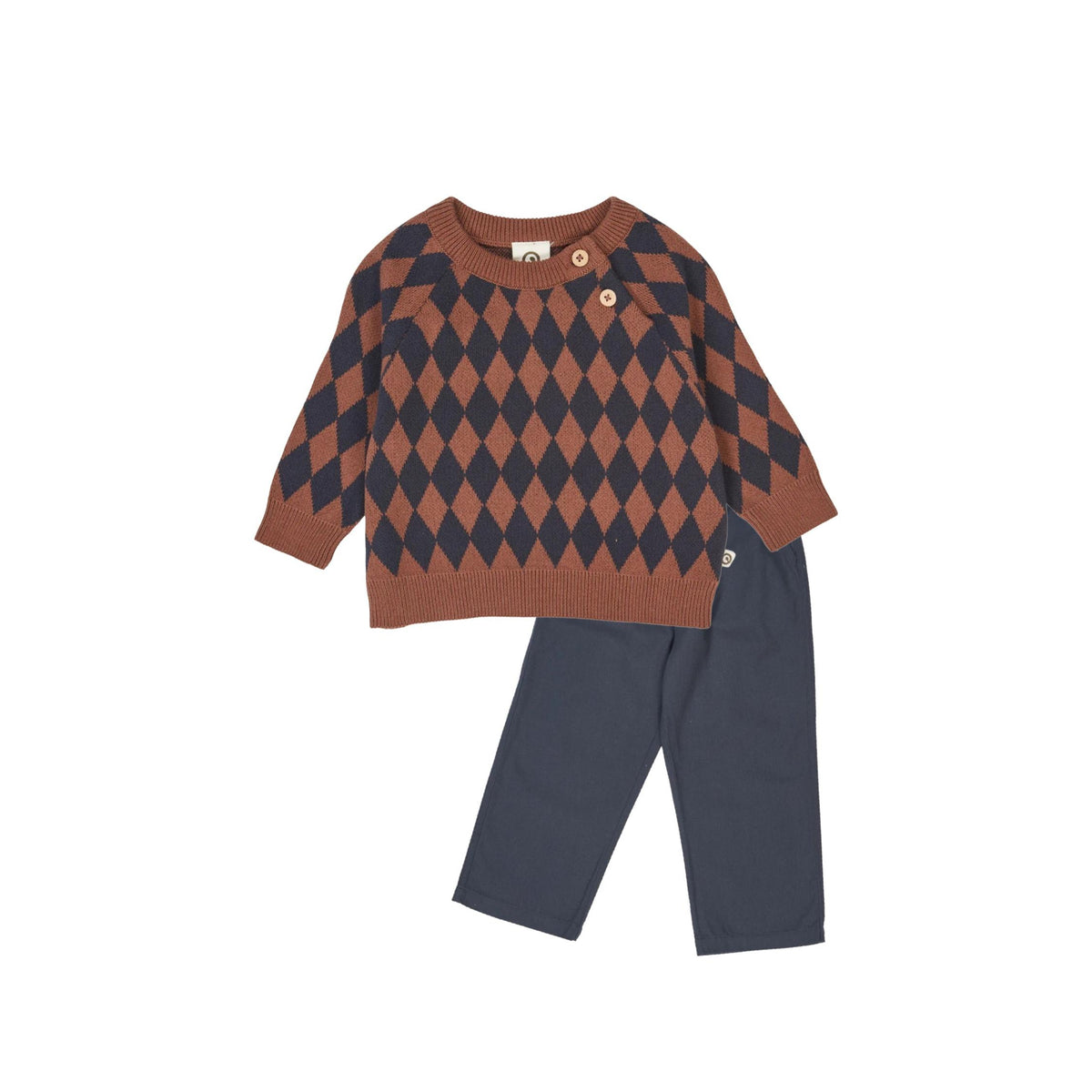 Boys Harlequin Knit Sweater