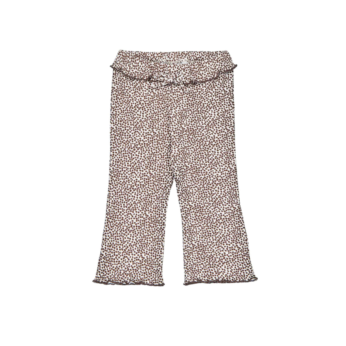 Leopard Print Ribbed Flare Leggings