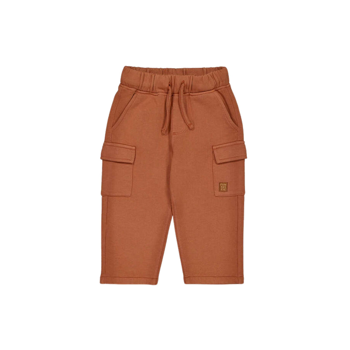Rust Cargo Cotton Sweat Pants