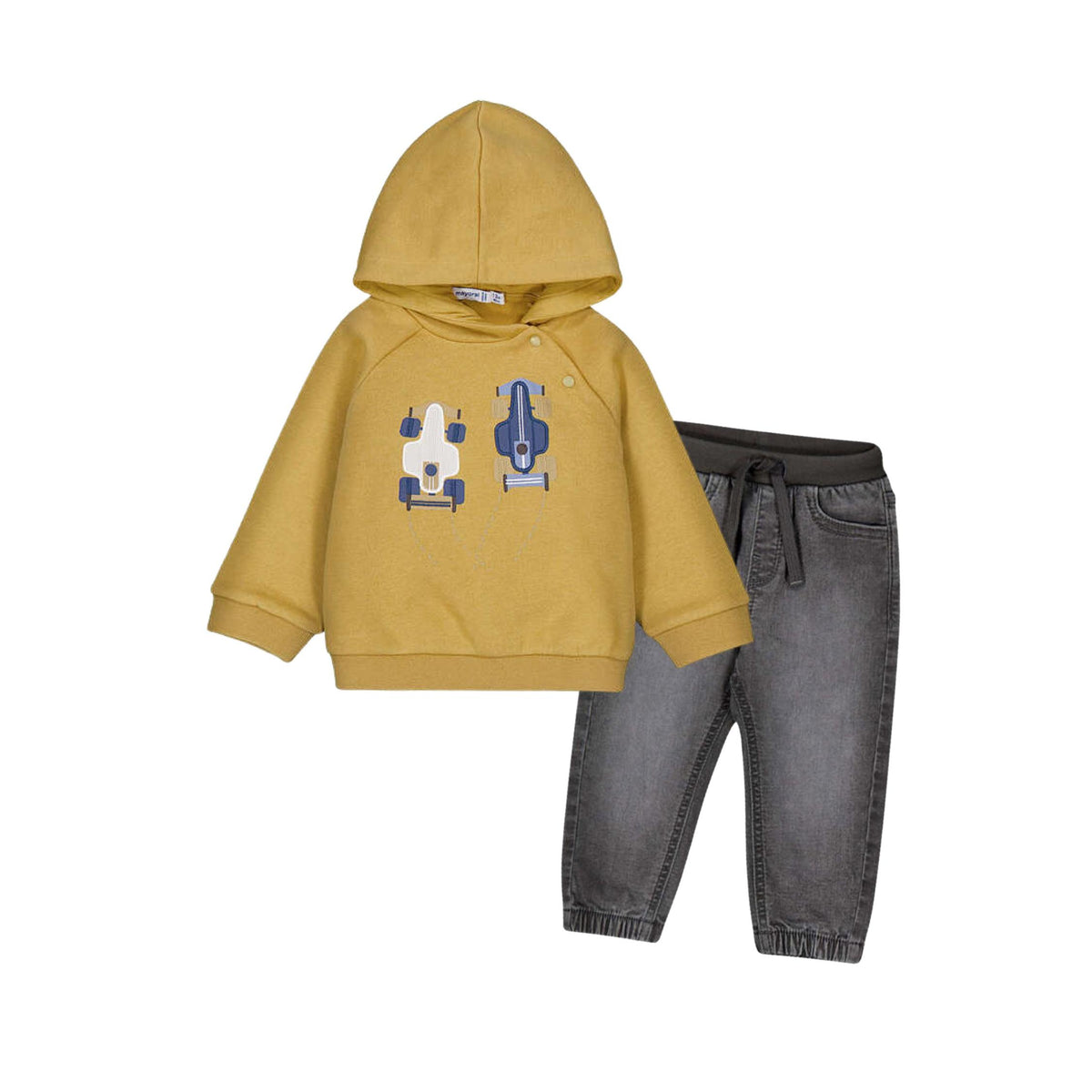 Race Cars Graphic Hooded Sweatshirt