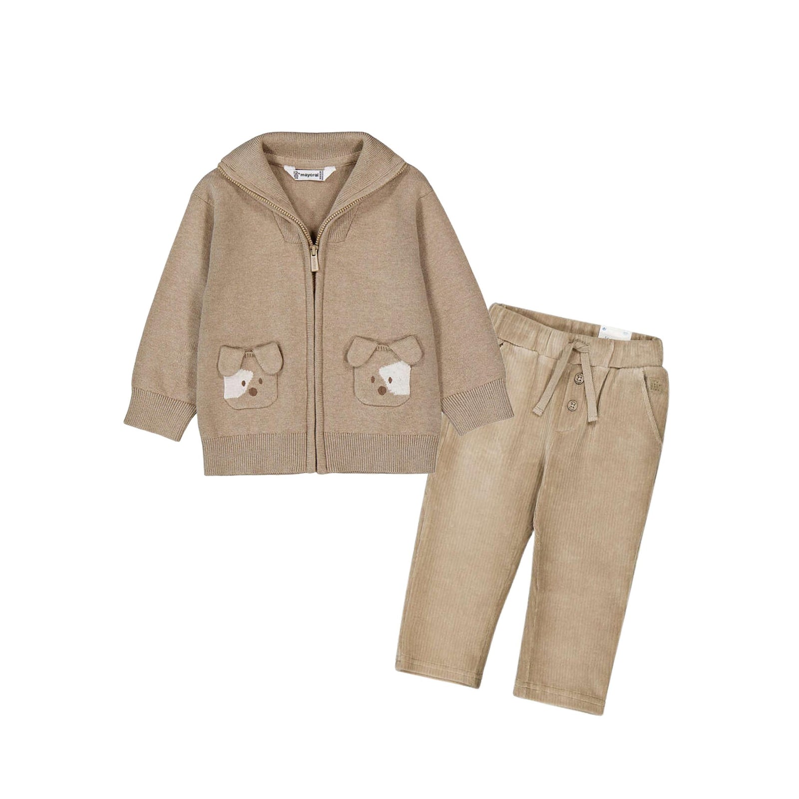 Baby Boy Hazelnut Knit Pants