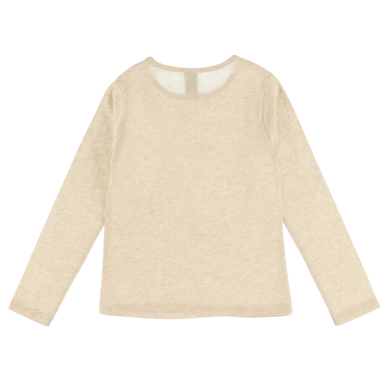 Embroidered Heart Patch Ivory T-Shirt