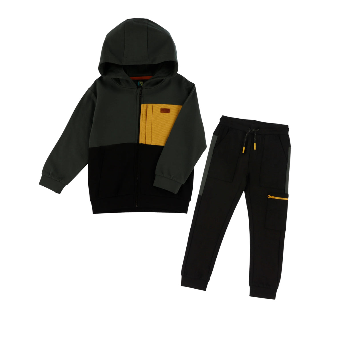 Boys’ Black Cotton Sweatpants