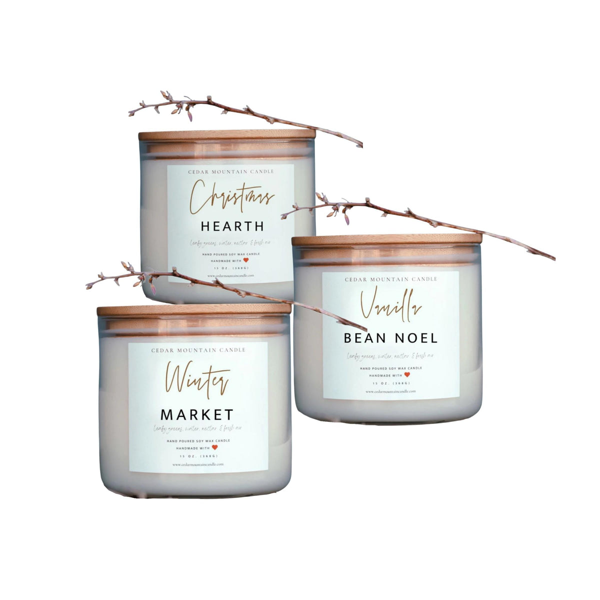 3-Wick Soy Wax Jar Candles