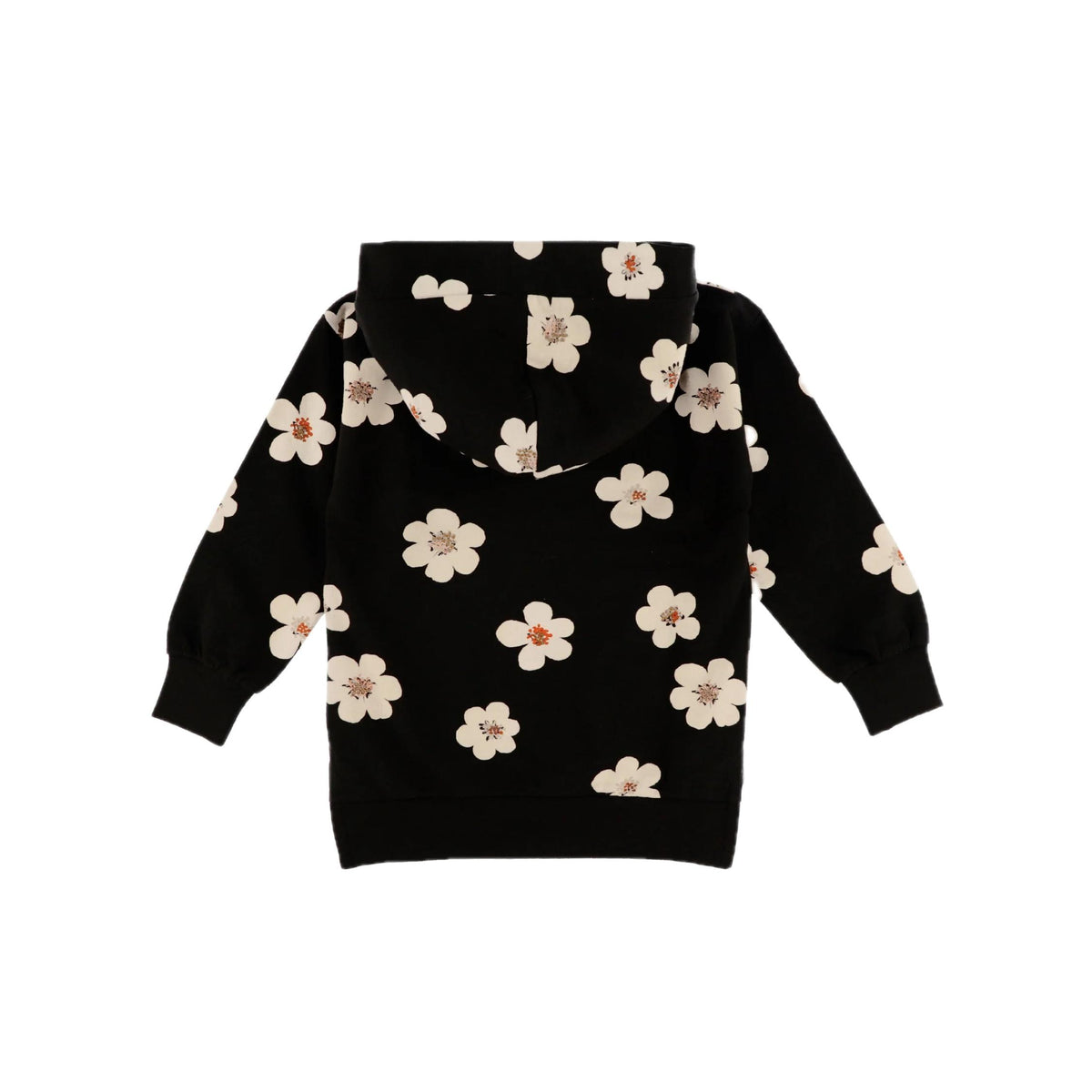 Floral Print Tunic Hoodie