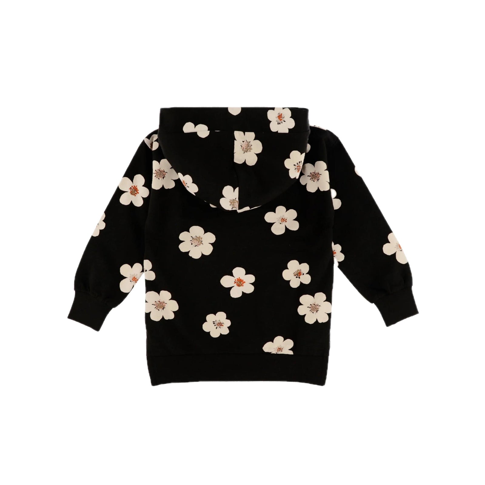Floral Print Tunic Hoodie