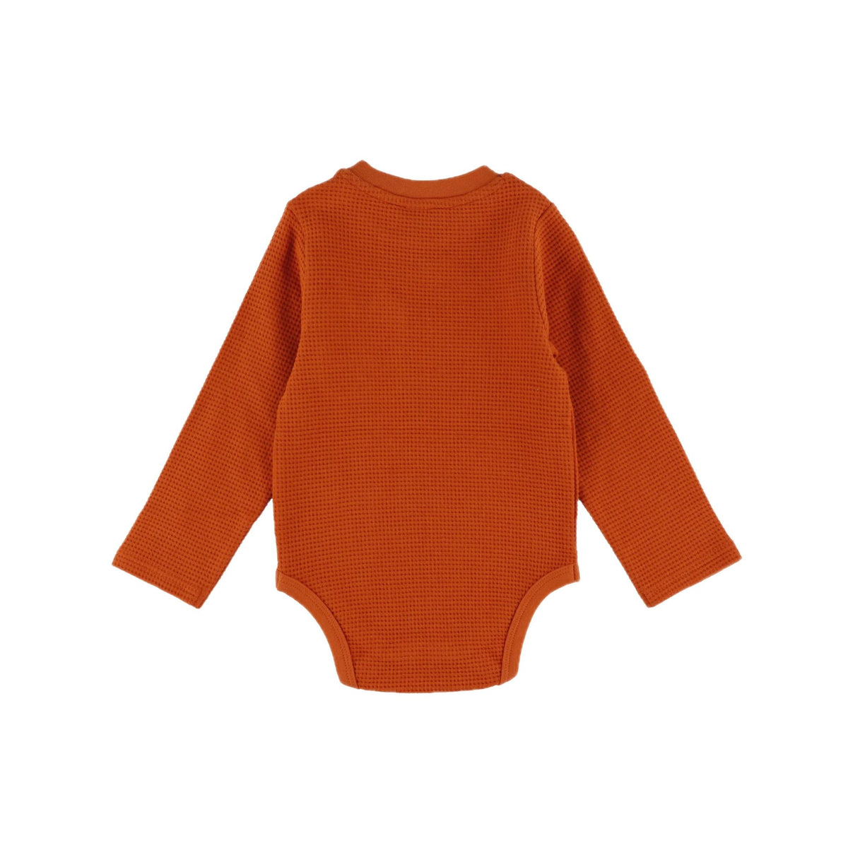 Baby Boy Fox Appliqué Rust Orange Bodysuit