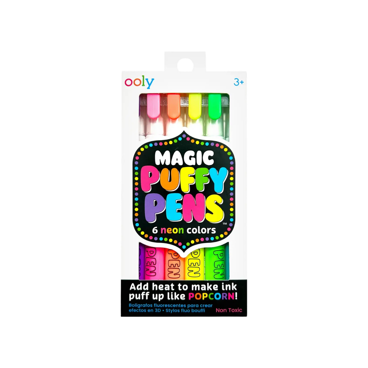 Magic Puffy Neon Pens
