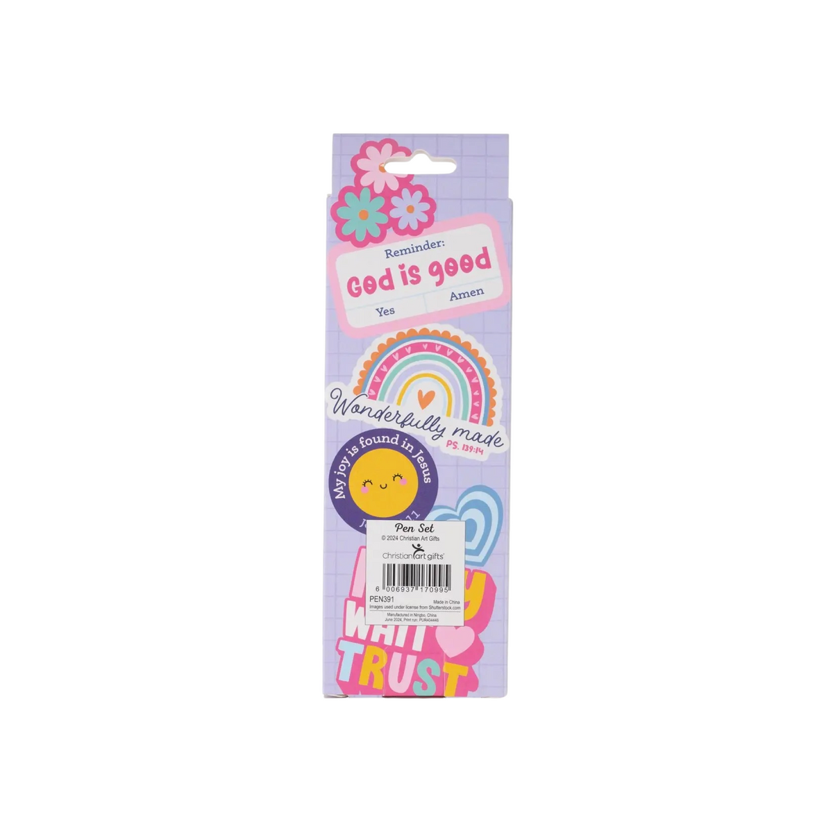Pen Set Girls Sticker Art