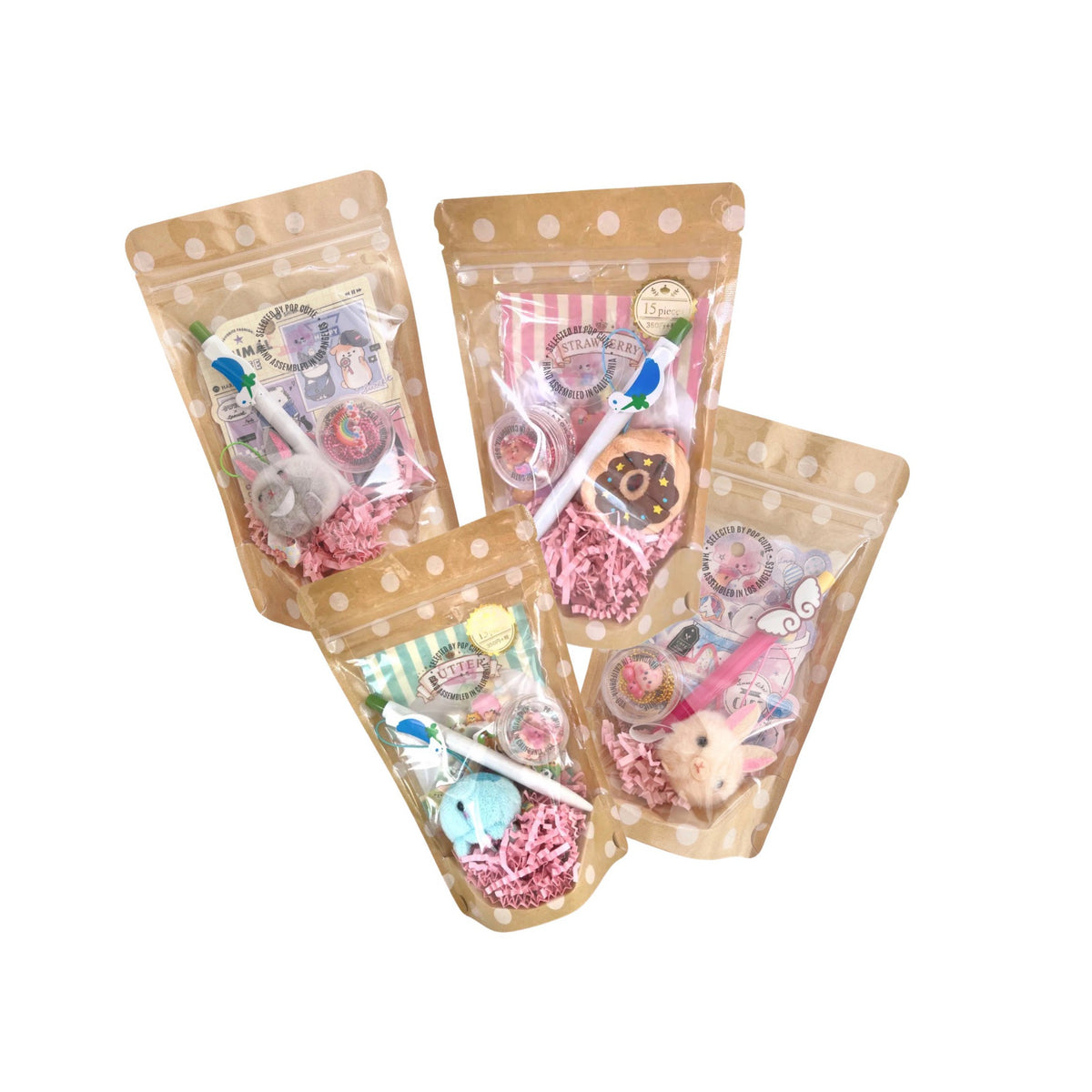 Kawaii Stationary - Sticker - Necklace Surprise Gift Set