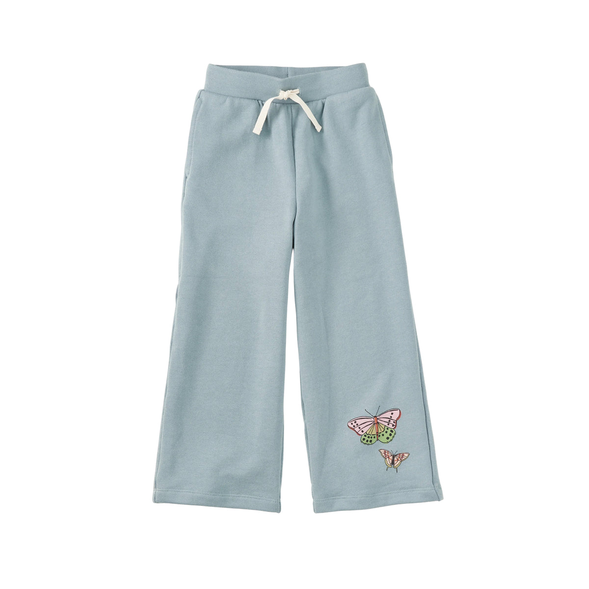 Wide Leg French Terry Butterfly Pants