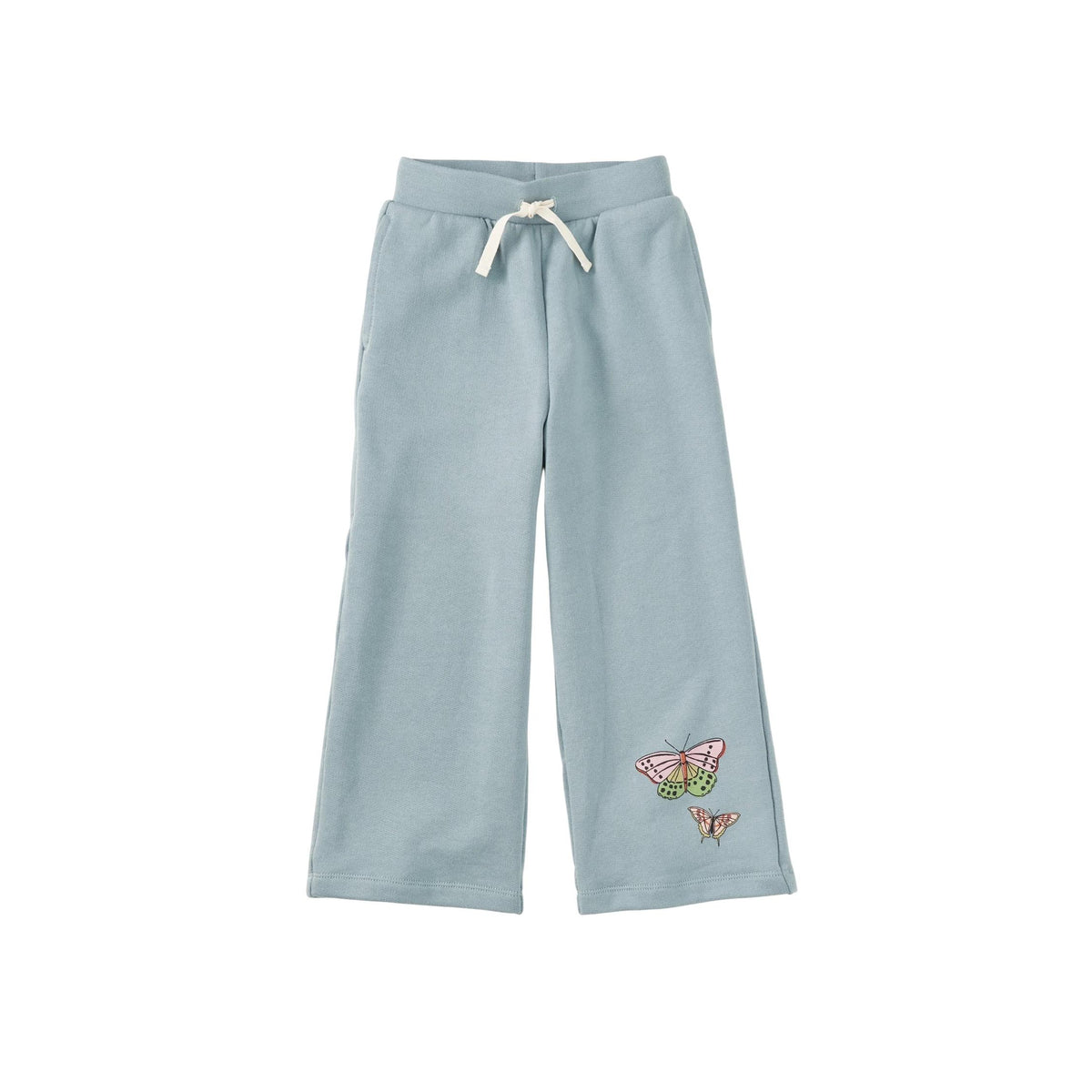 Wide Leg French Terry Butterfly Pants