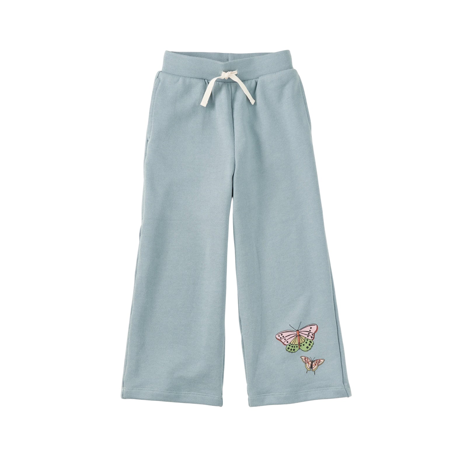 Wide Leg French Terry Butterfly Pants