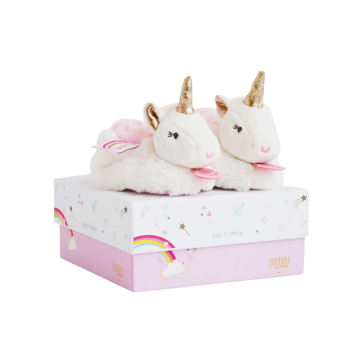 Unicorn Baby Booties W/Rattle
