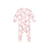 Pink Bunnies Print Bamboo Romper