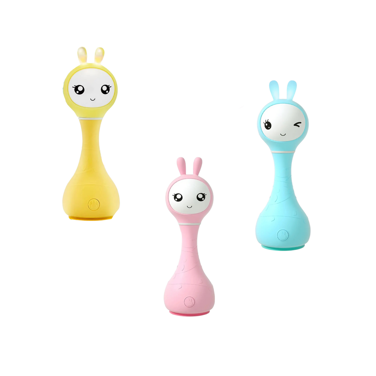 Smarty Bunny Sensory Teether Toy with Music &amp; Lights