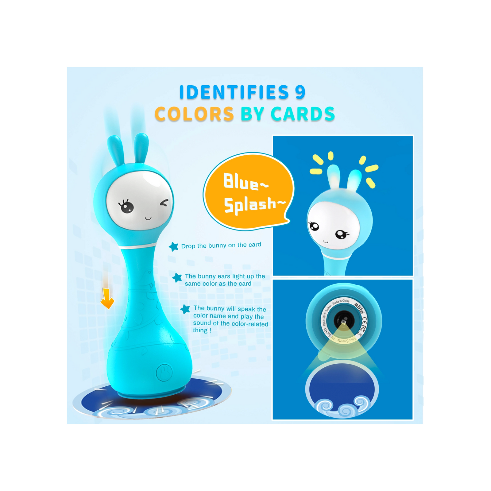 Smarty Bunny Sensory Teether Toy with Music & Lights