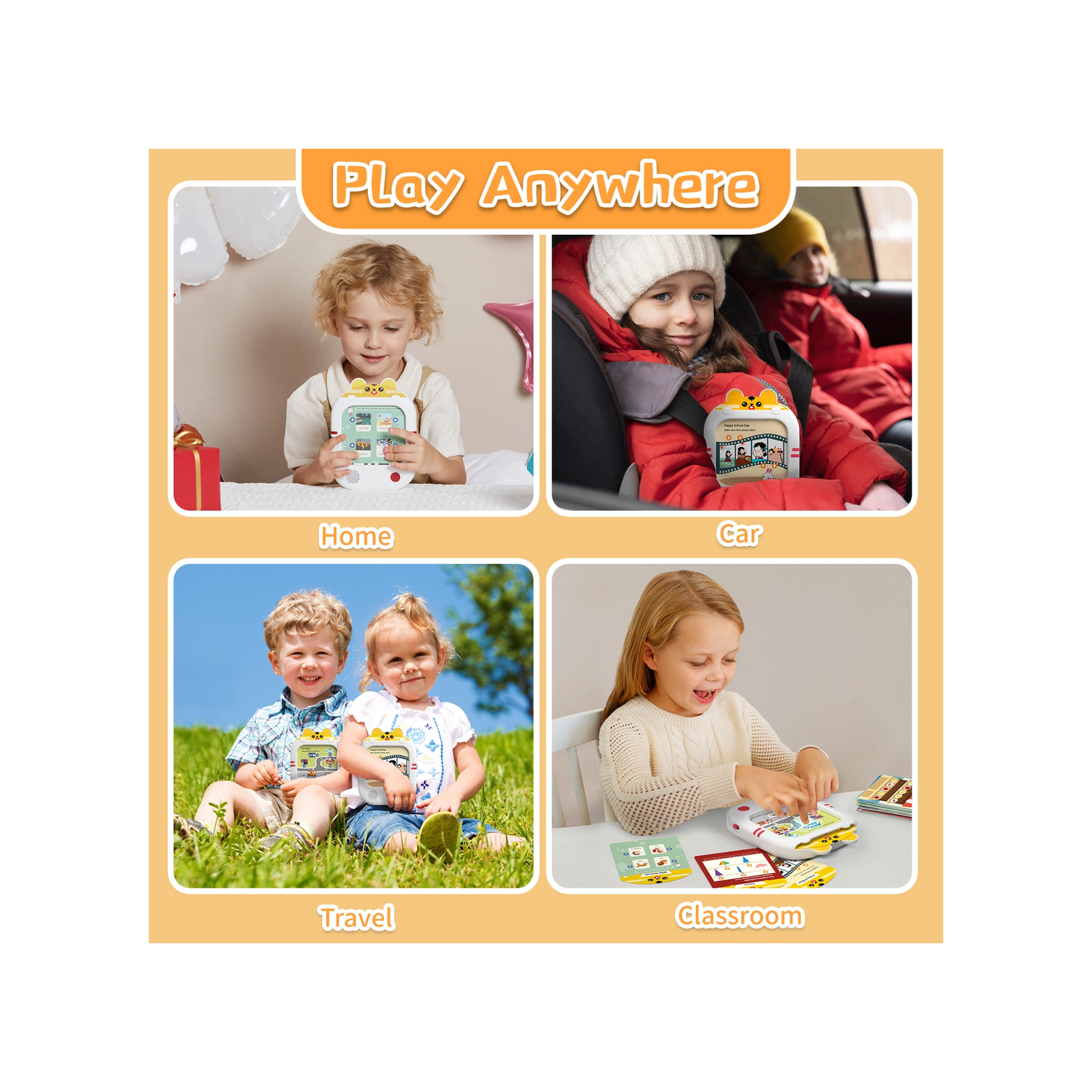 Talking Flashcards - Interactive Screen-Free Learning Tablet