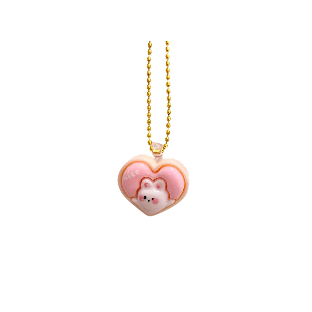 Bunny Love Heart Necklace