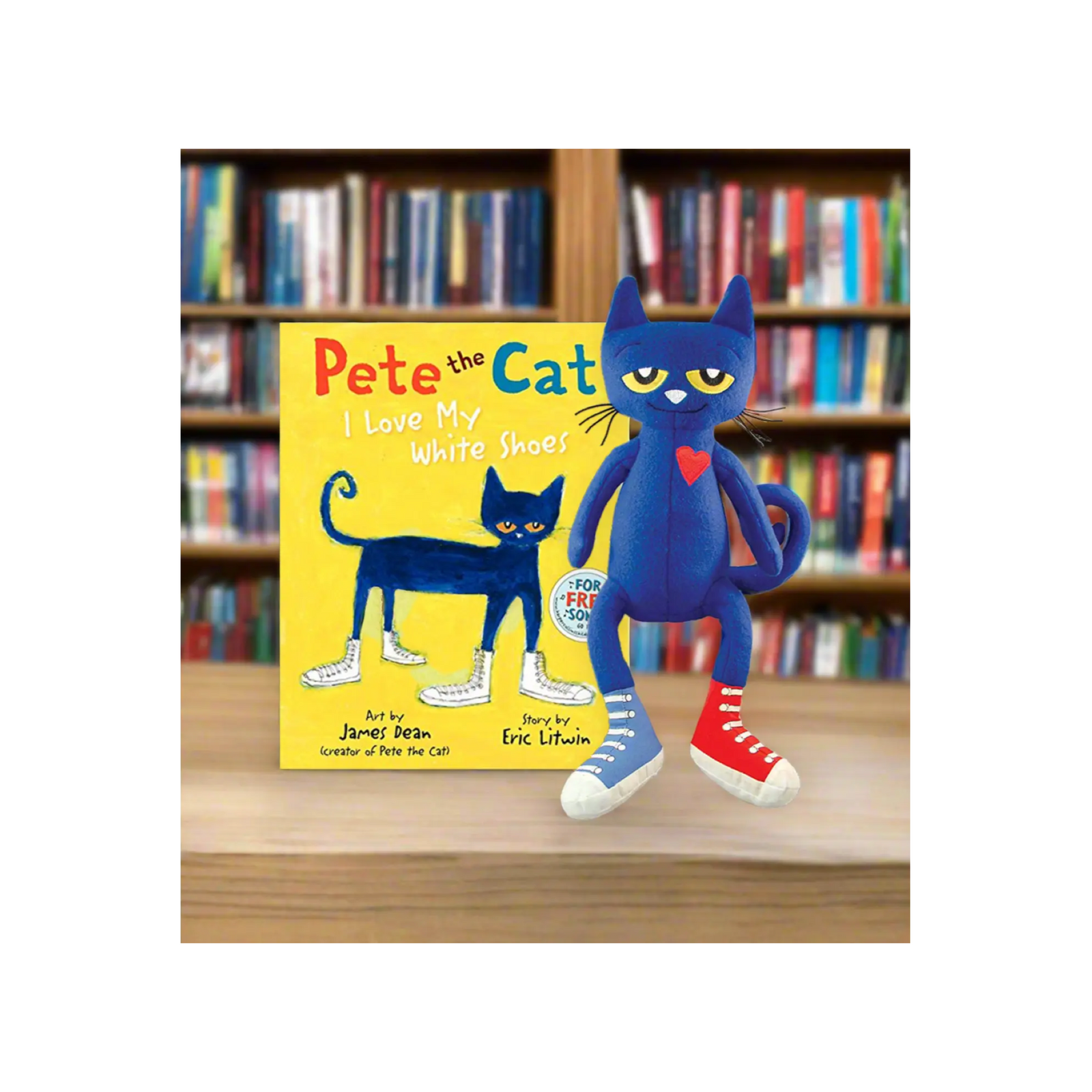 Pete The Cat Plush With Hardcover Book