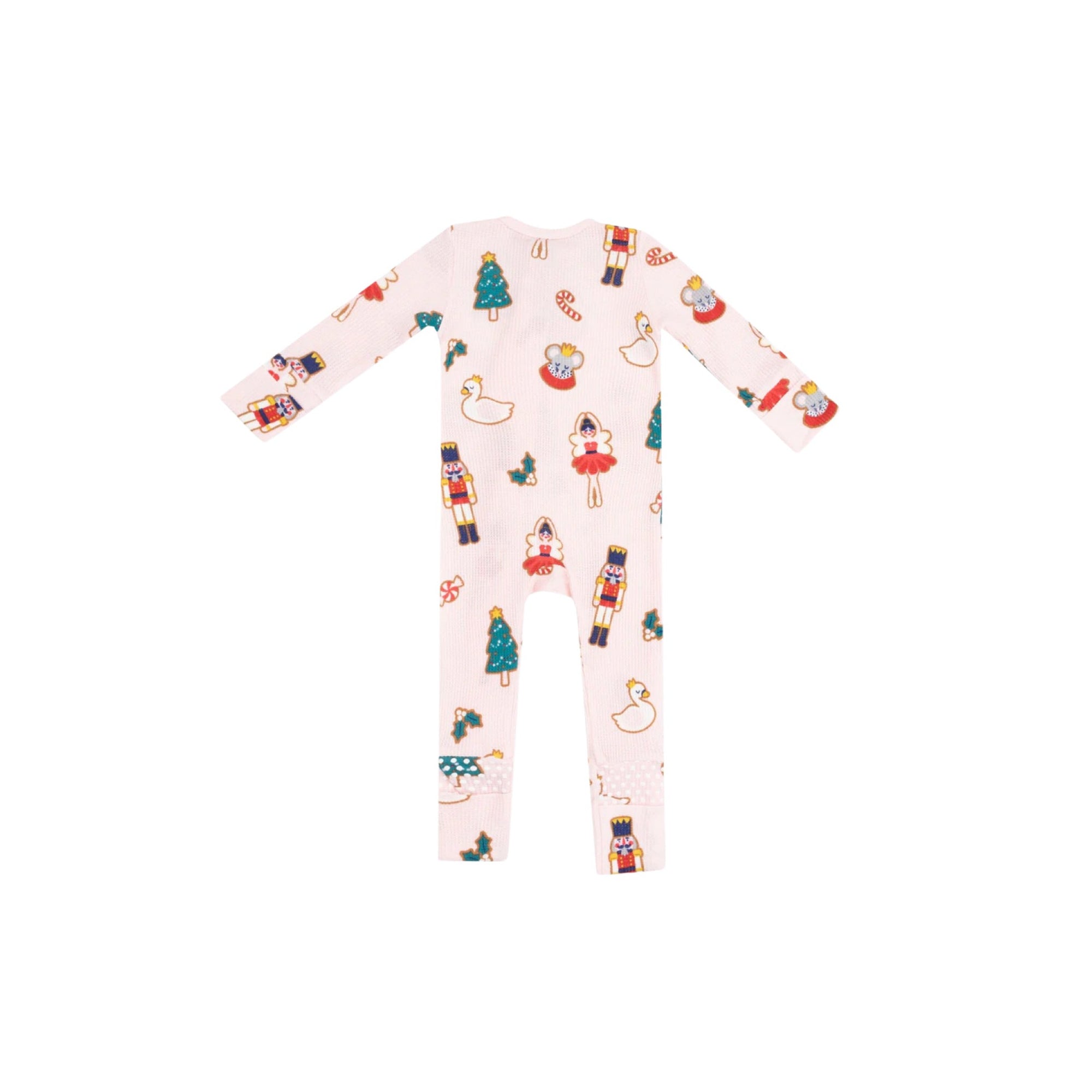 Sugar Plum Fairy Christmas Cookie 2-Way Zipper Romper