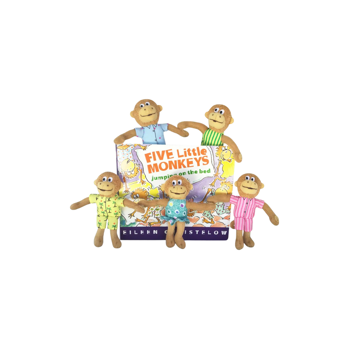 Five Little Monkeys Finger Puppet Playset