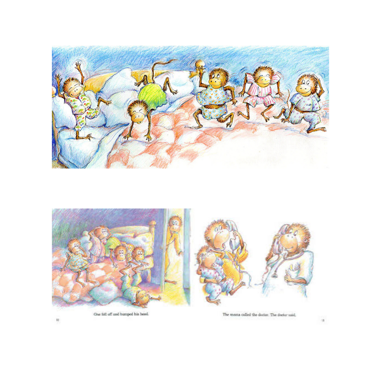 Five Little Monkeys Finger Puppet Playset