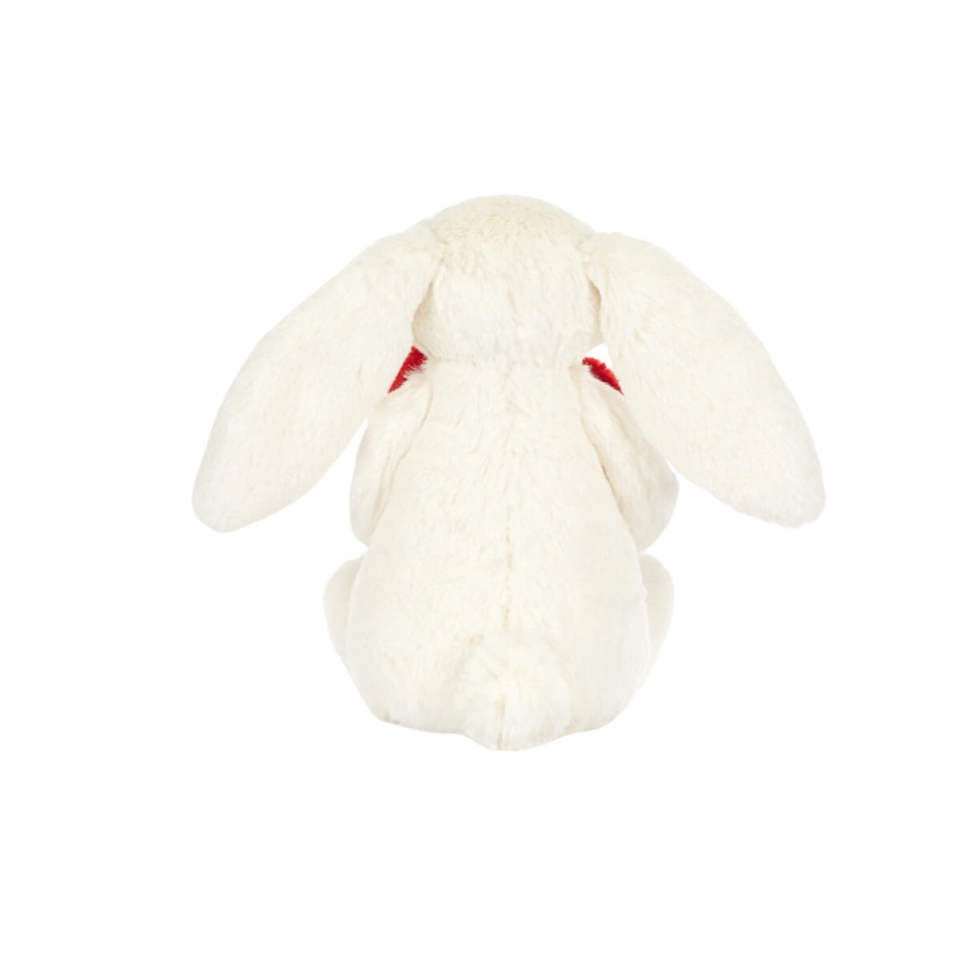 Bashful Red Love Heart Bunny Plush