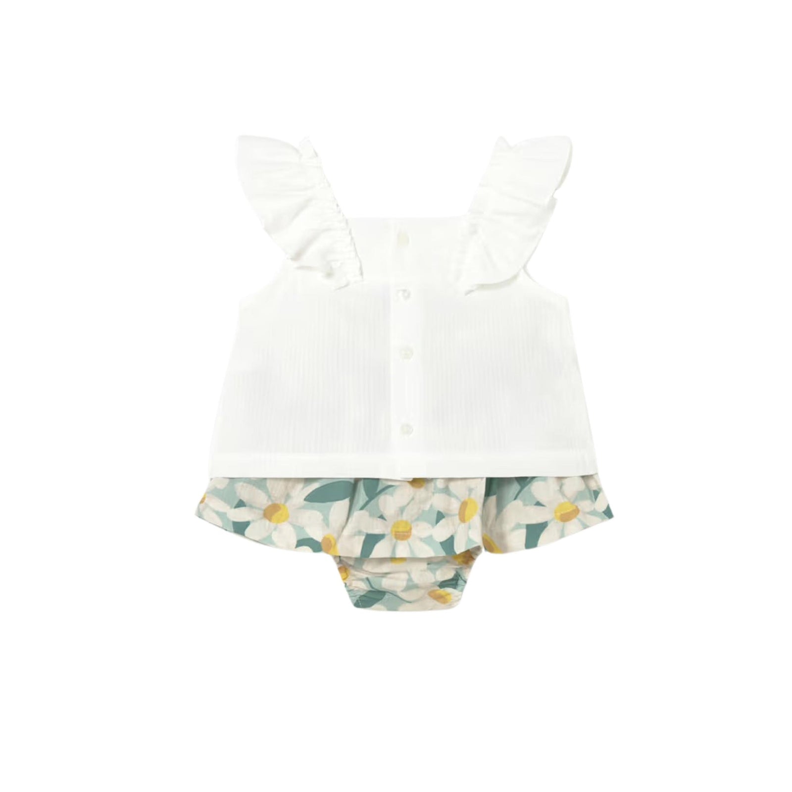 Ric-Rac Printed Baby Girl Skirt & Blouse Set