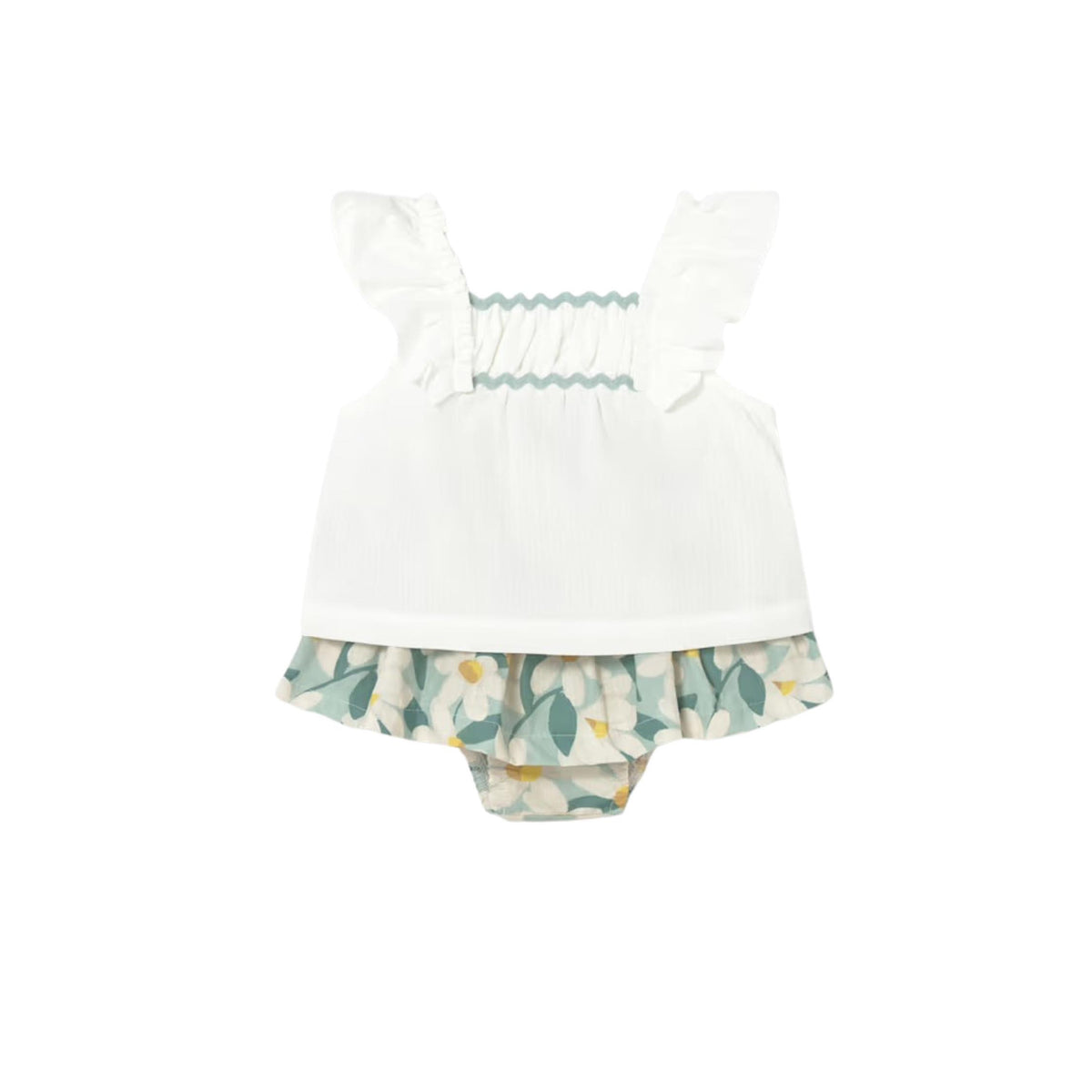 Ric-Rac Printed Baby Girl Skirt &amp; Blouse Set
