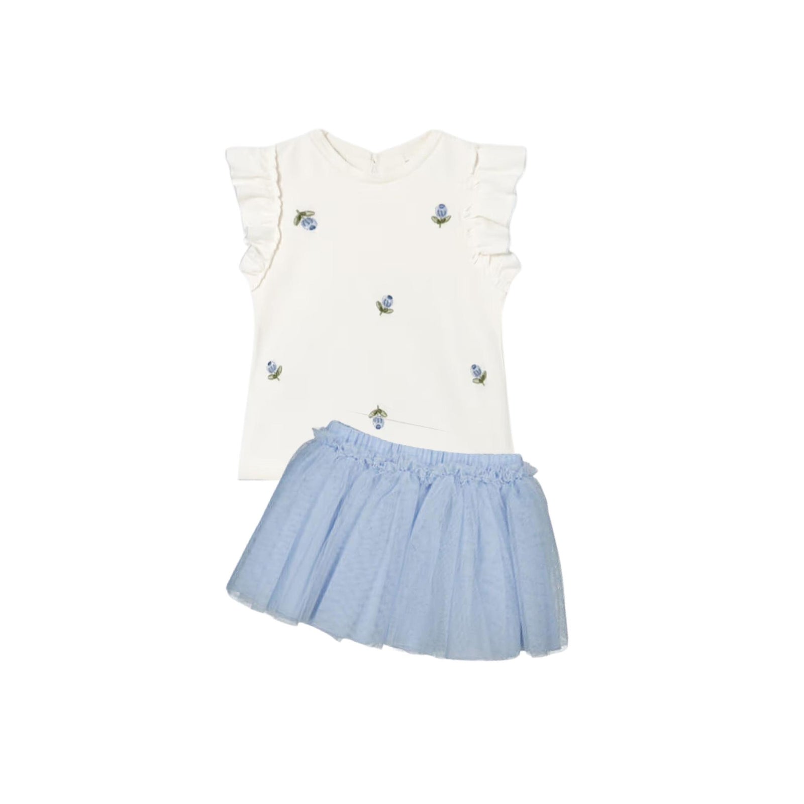 Baby Tulle Skirt & Shirt 2-Piece Set