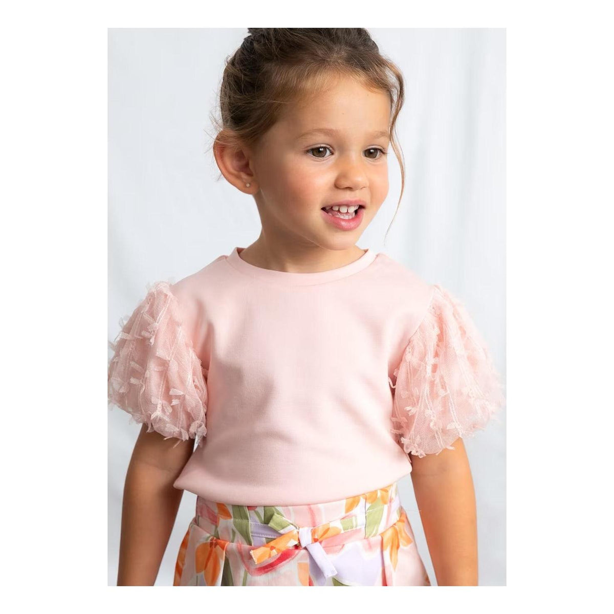 Girls’ Blossom Pink Tulle Shirt
