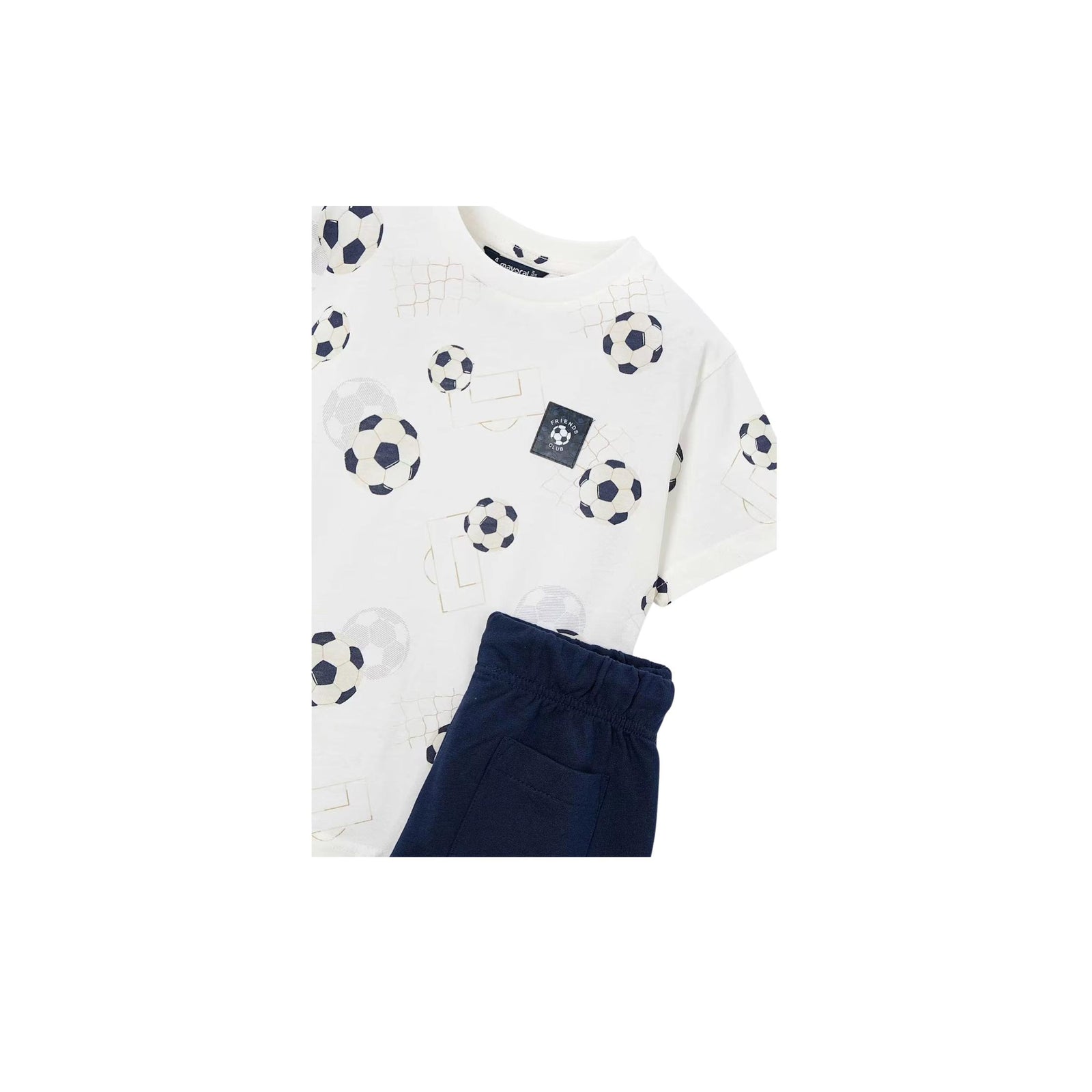 Boys’ Soccer Print T-Shirt and Short Set