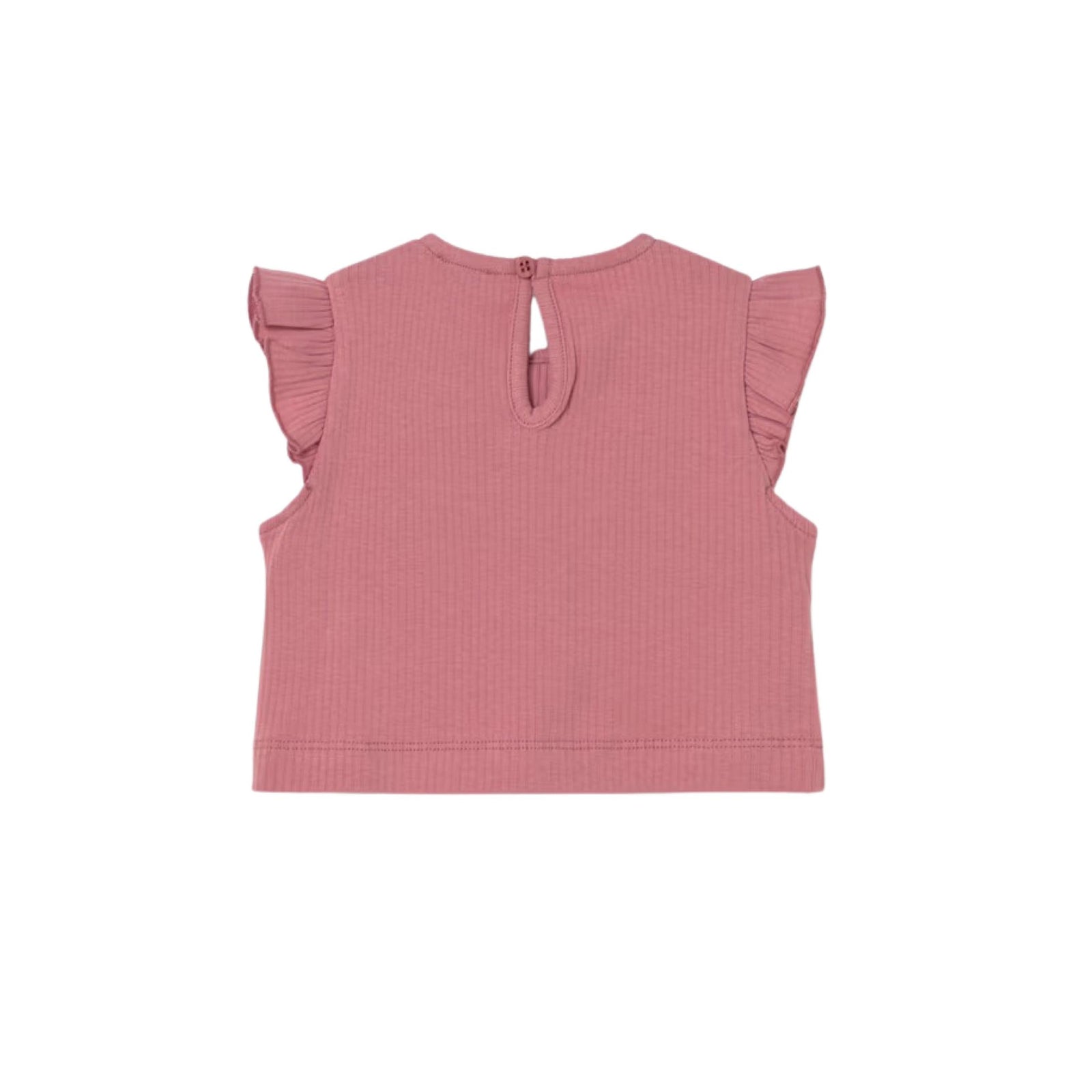 Baby Girl Bow Ribbed Knit Top