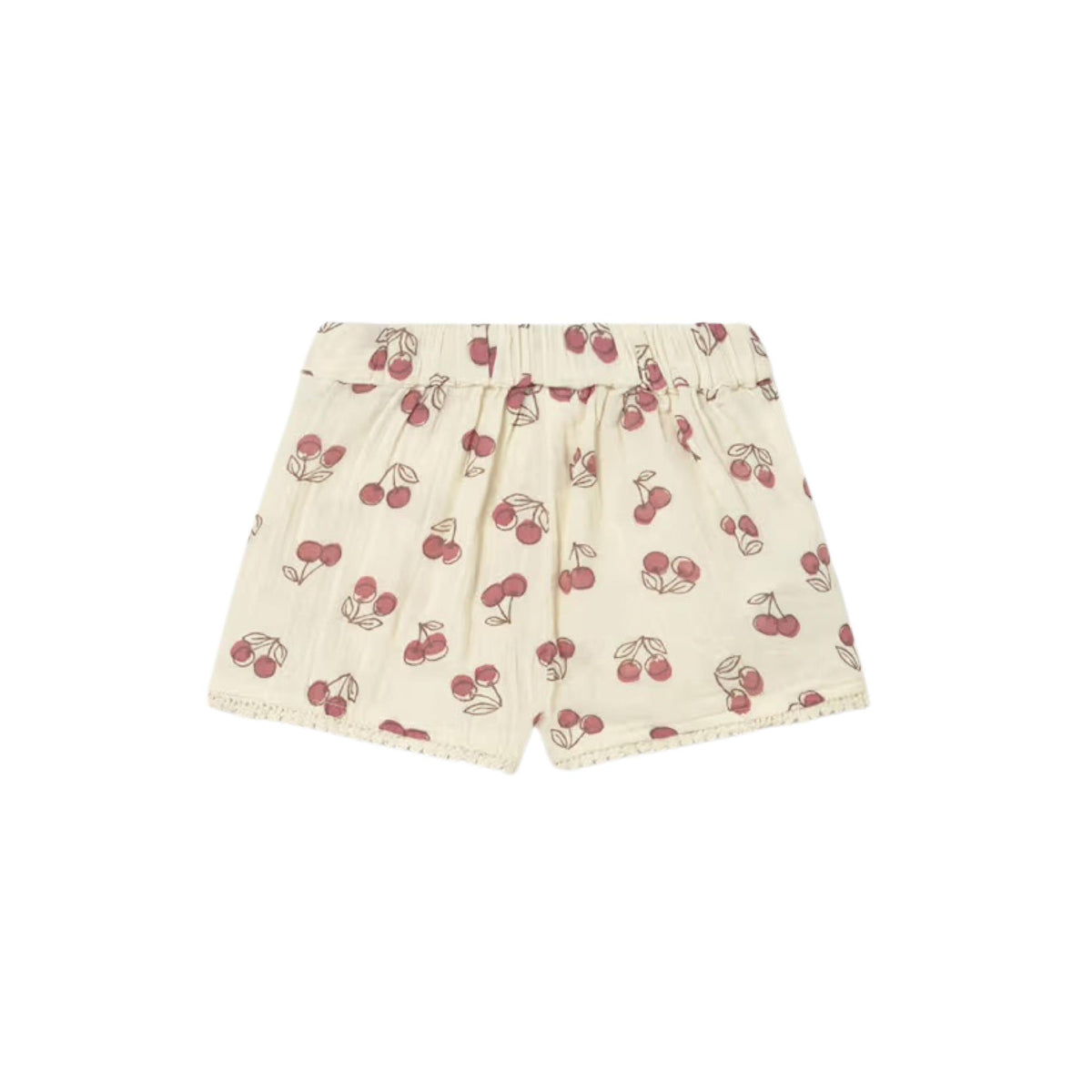 Baby Girl Cherry Print Cotton Short