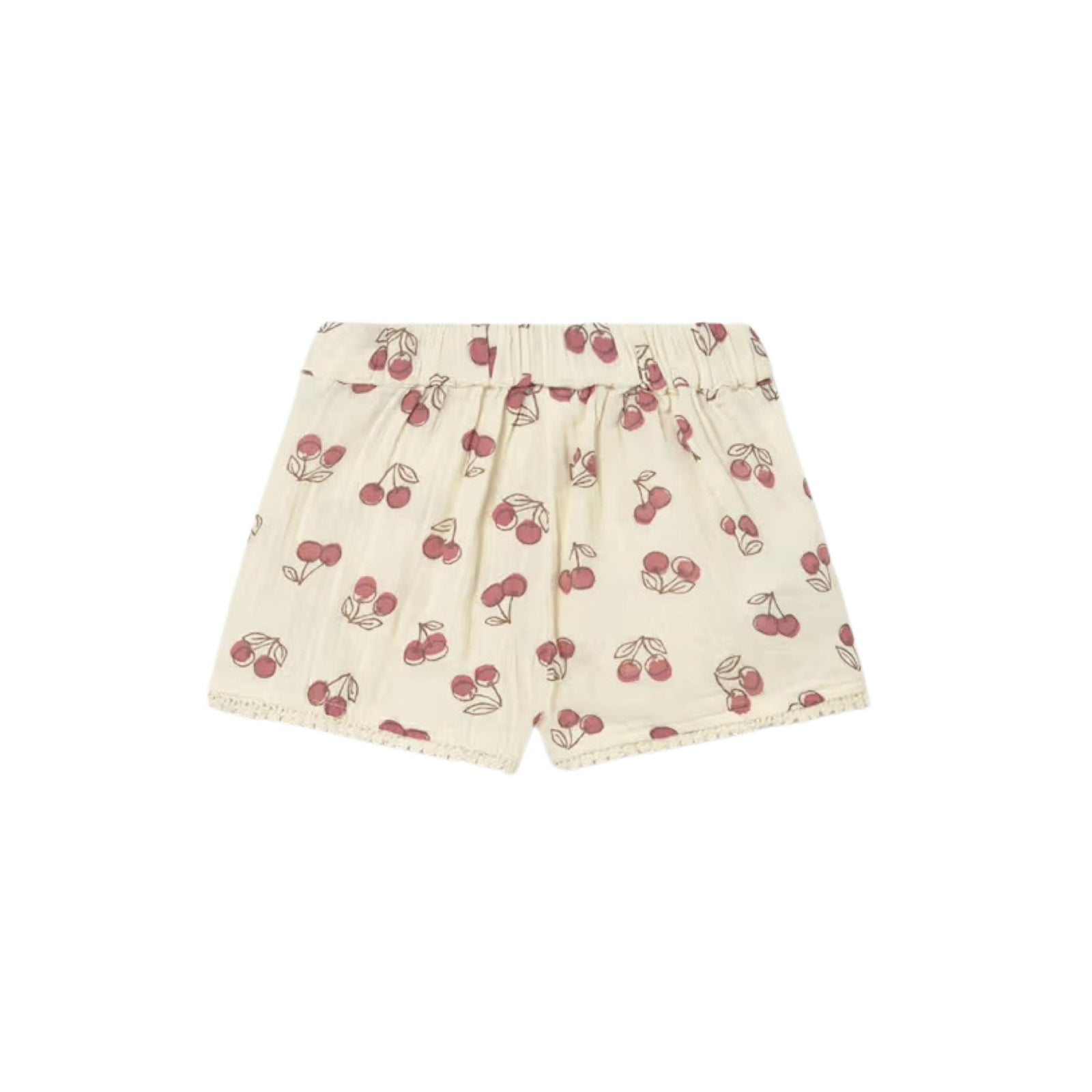Baby Girl Cherry Print Cotton Short