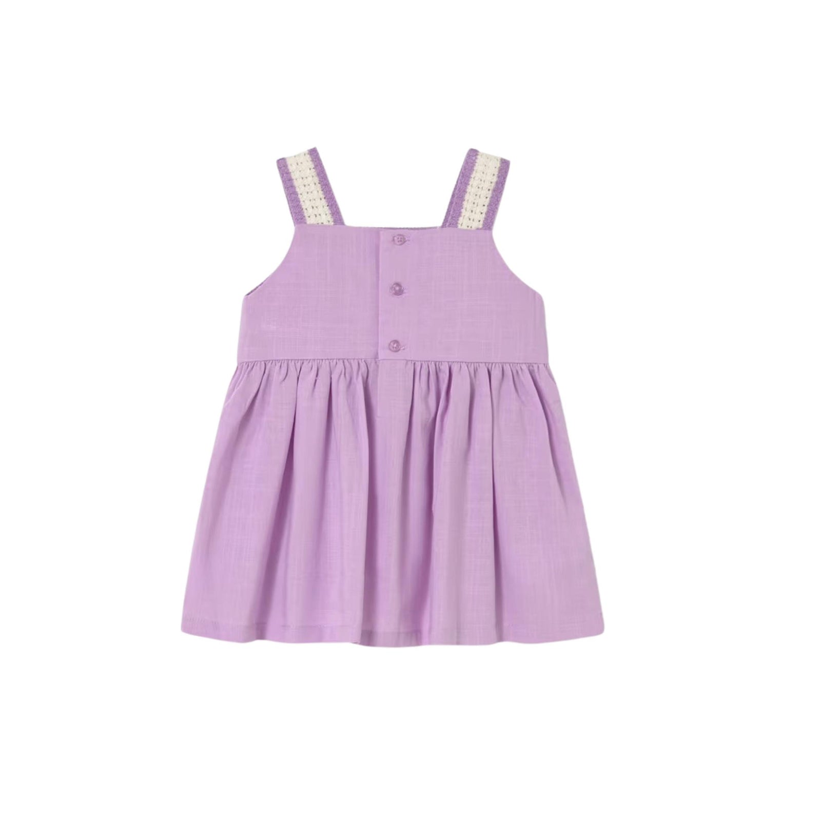 Girls’ Lilac Crochet Dress