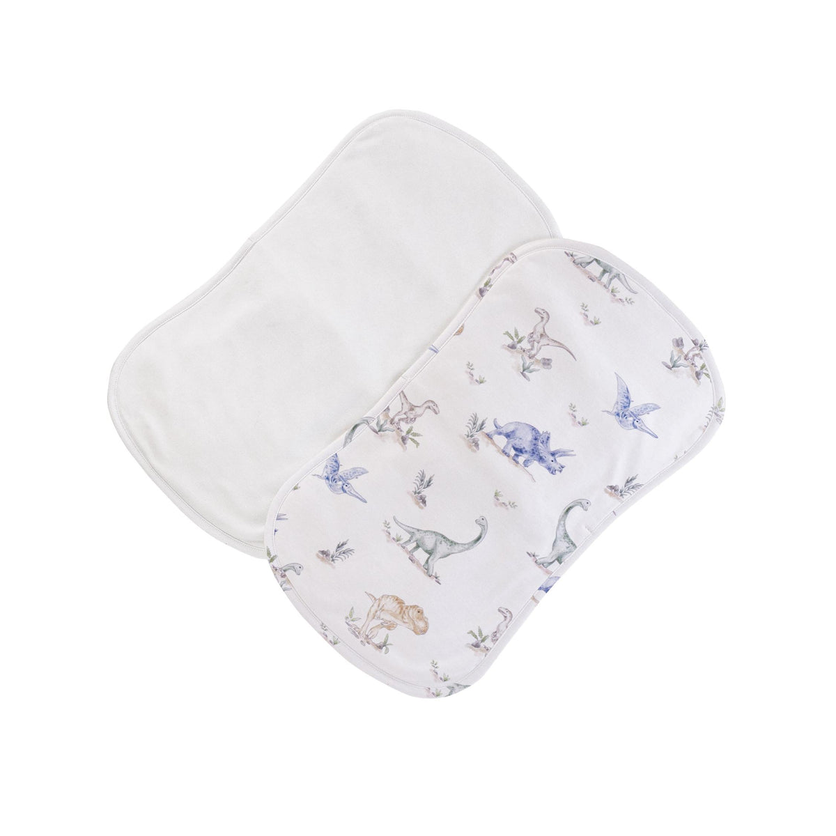 Printed Pima Cotton 2-Piece Burp Cloth Sets