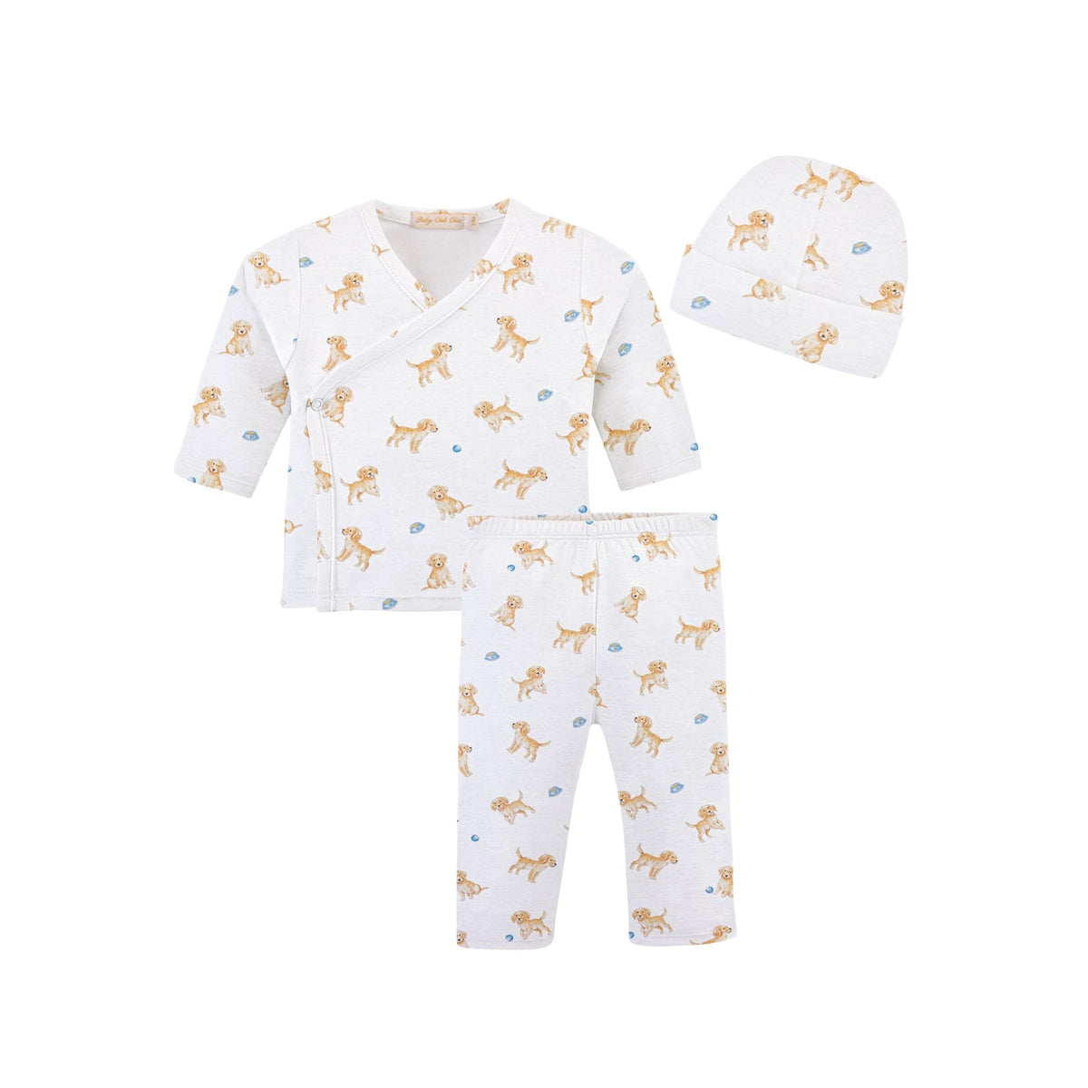 Tiny Puppies Print 3-Piece Take-Me-Home Set