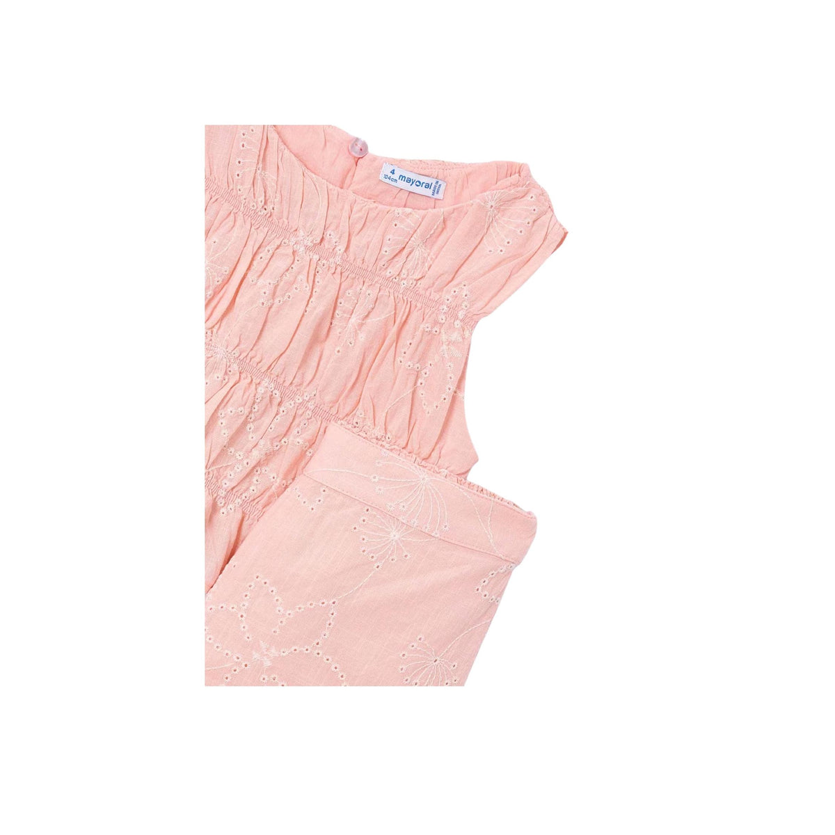 Girls’ Pink Blush Ruched Top &amp; Pant Set